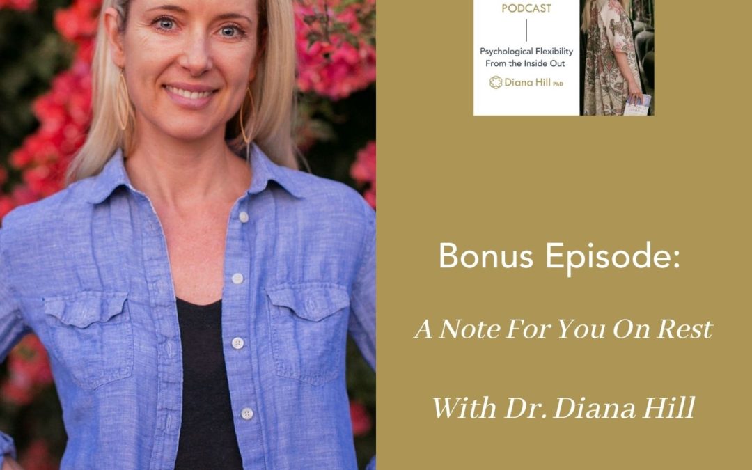 017B Cover Ylip Bonus Episode A Note For You On Rest From Dr. Diana Hill