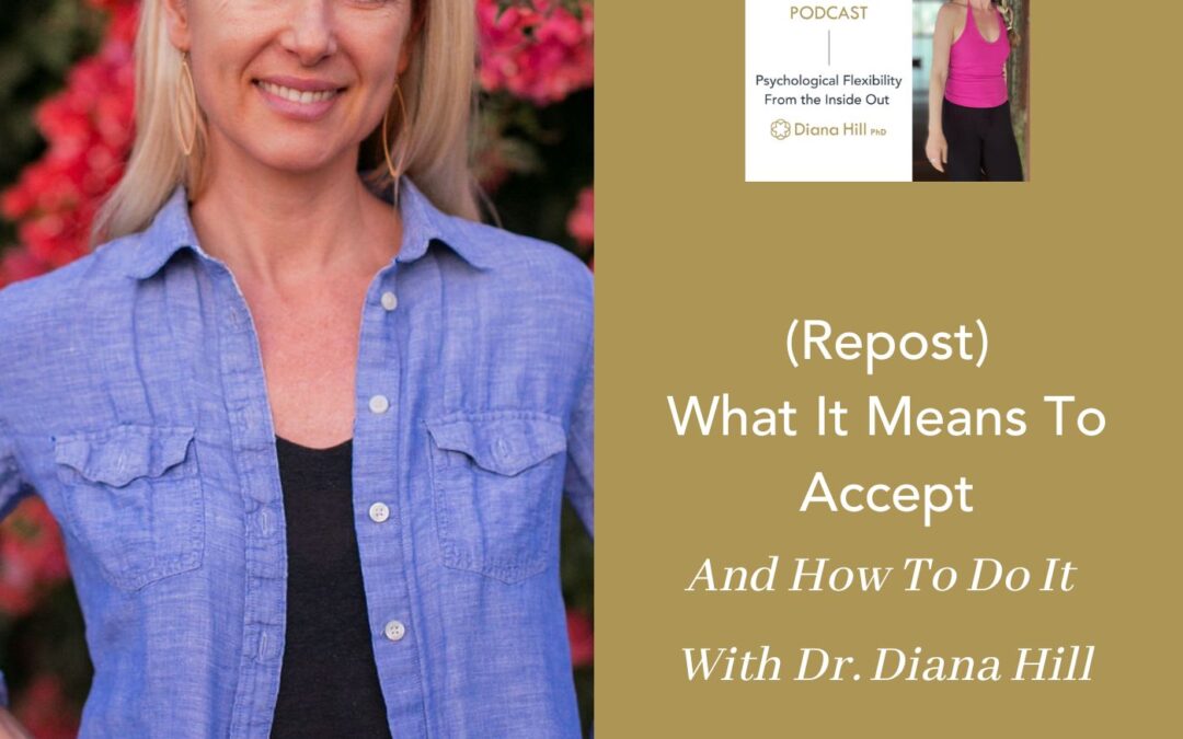 (Repost) What It Means To Accept And How To Do It With ACT Expert Dr. Diana Hill