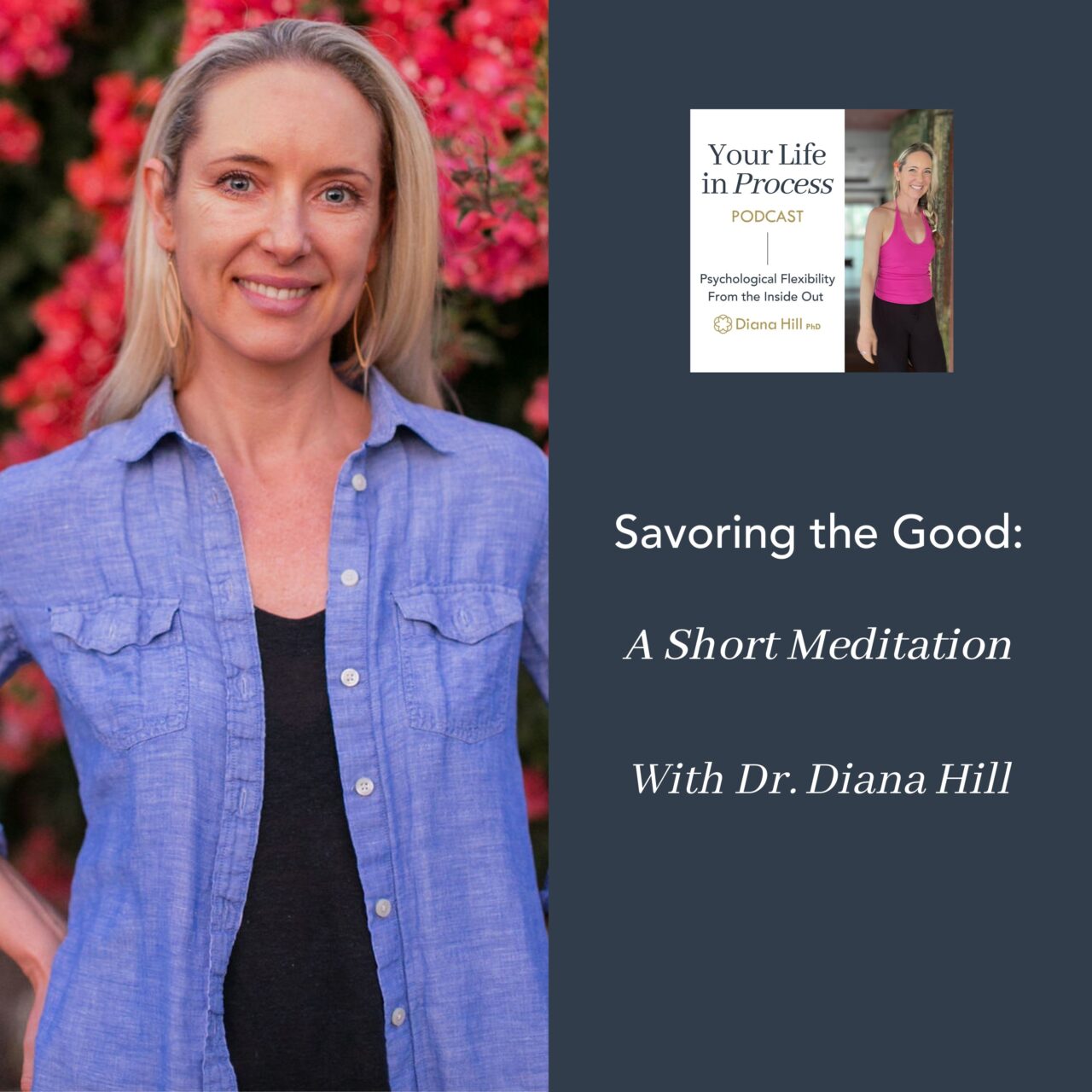 Savoring the Good: A Short Meditation With Dr. Diana Hill - Dr. Diana Hill