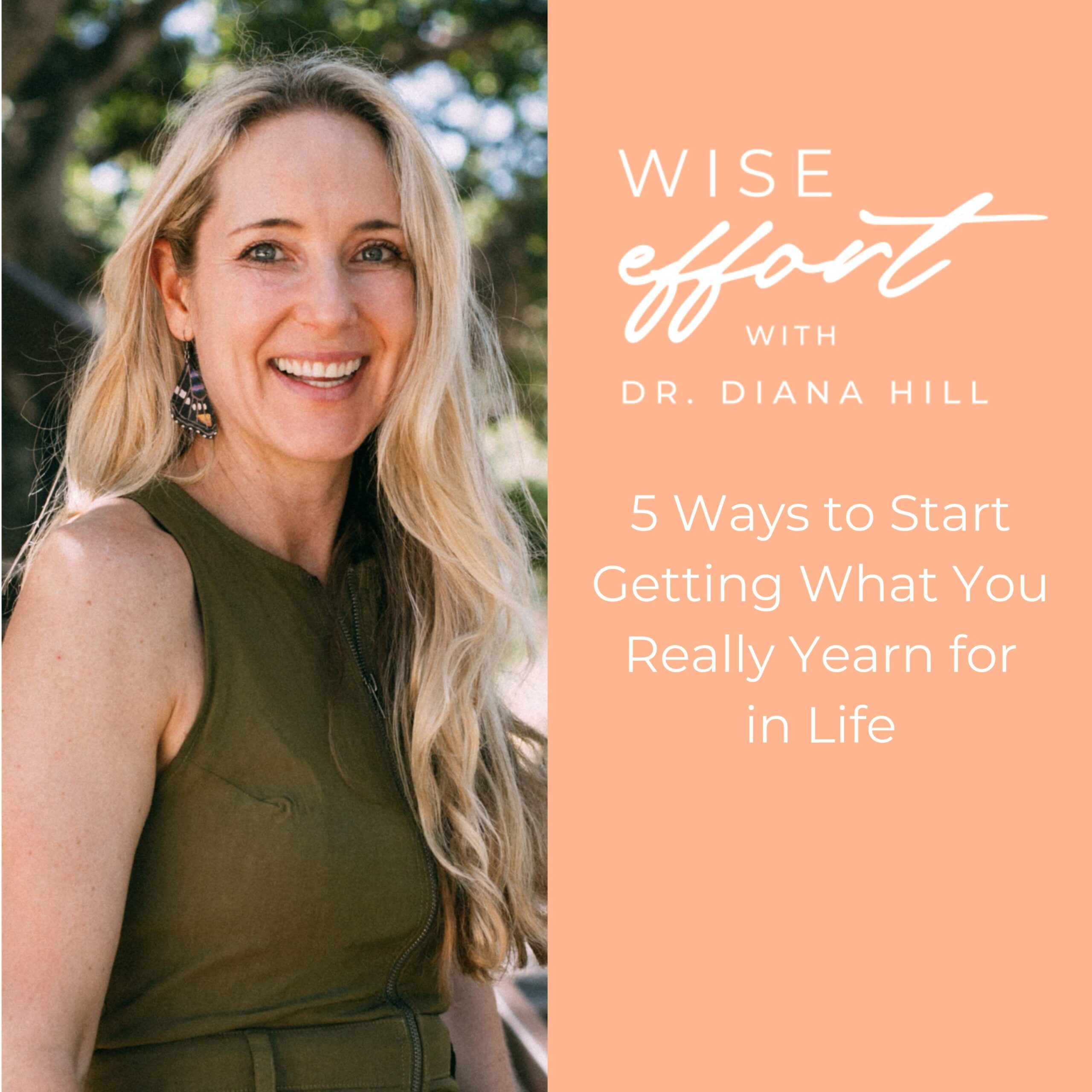 5 Ways to Start Getting What You Really Yearn for in Life with Dr. Diana Hill | ACT Psychologist | Leadership Coach | Wise Effort