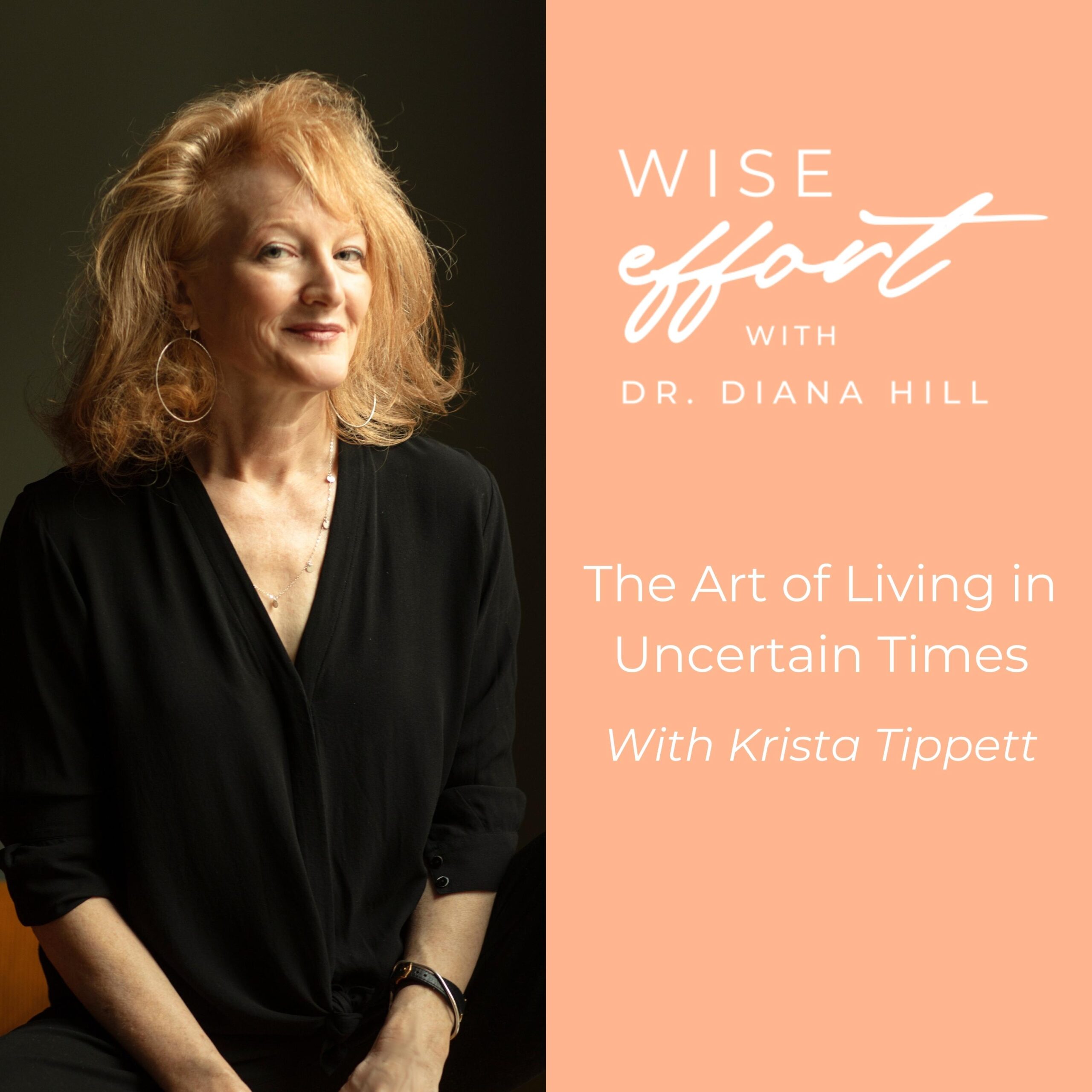 The Art of Living in Uncertain Times With Krista Tippett and Dr. Diana Hill | ACT Psychologist | Leadership Coach | Wise Effort